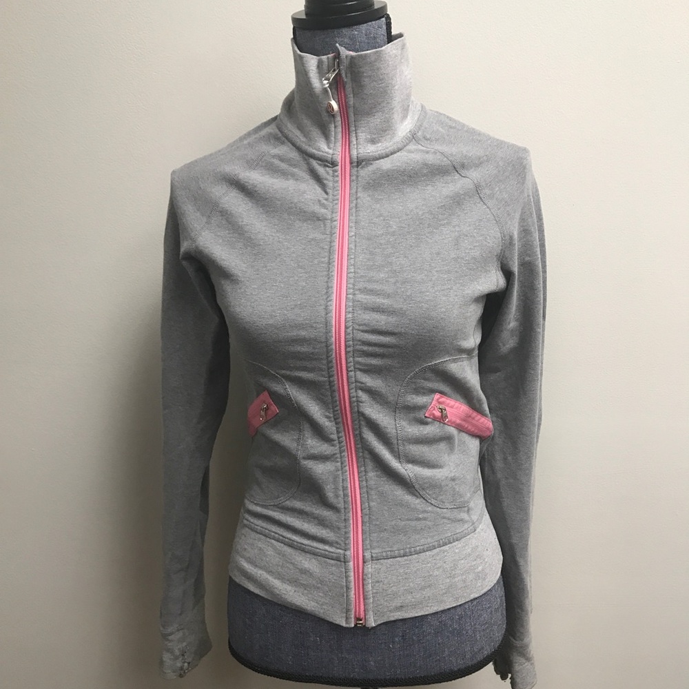 FINAL PRICE Lululemon Gray Pink Zip Up Jacket
